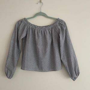 brandy melville off the shoulder top